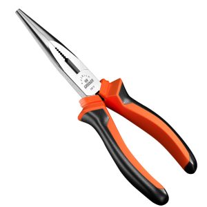 GREENER Needle Nose Pliers 6-inch steel long nose with rubber grip handles